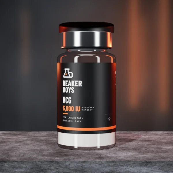 HCG Canada 5,000 IU research peptide vial by Beaker Boys
