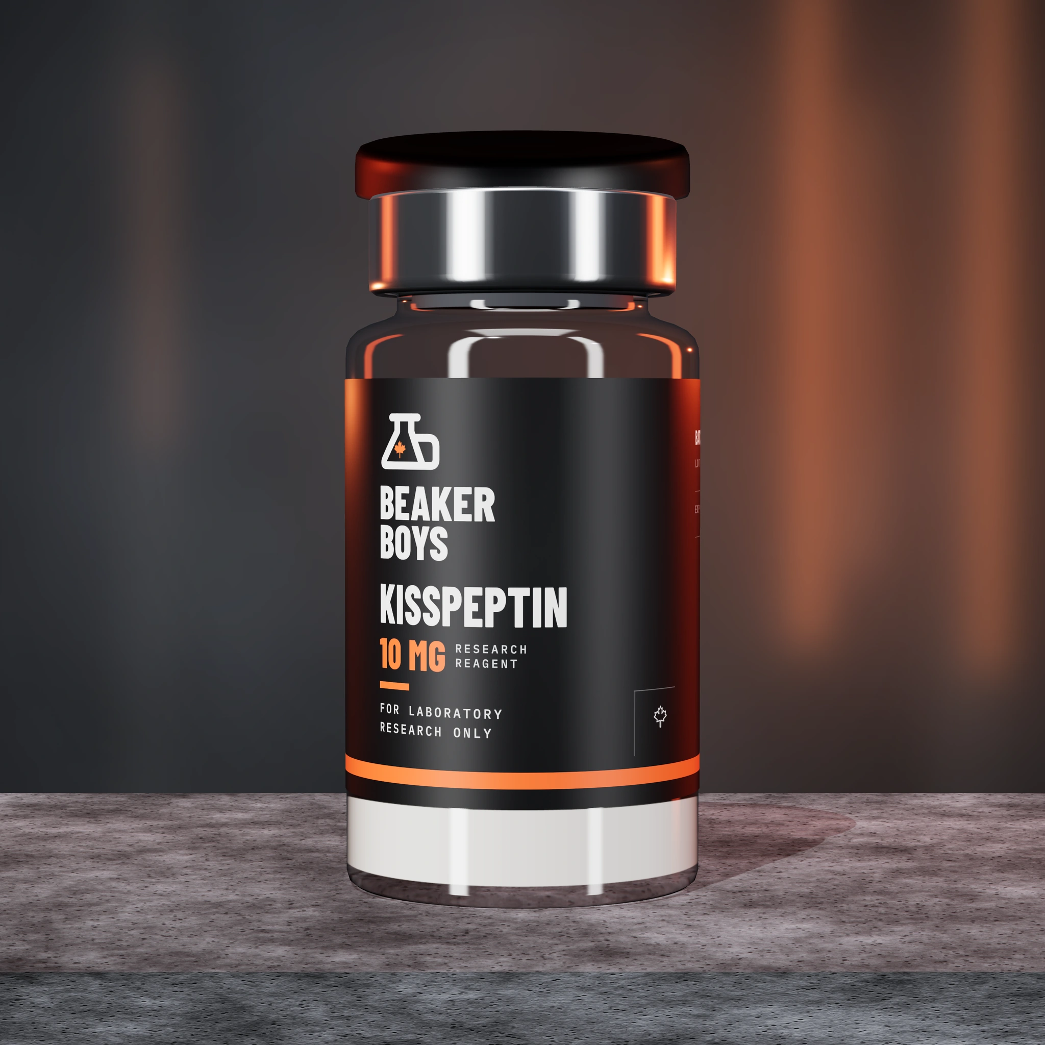 Kisspeptin Canada 10 mg research peptide vial by Beaker Boys