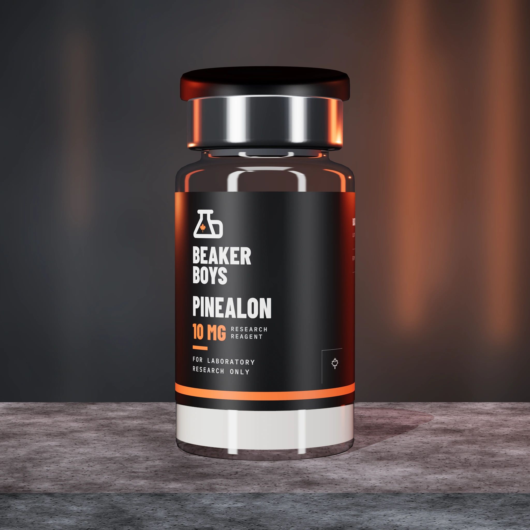 Pinealon Canada 10 mg research peptide vial by Beaker Boys